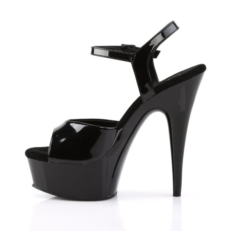 Black Pleaser Delight-609 Women's Platform Heels Sandals | AUSTRALIA NWCGX