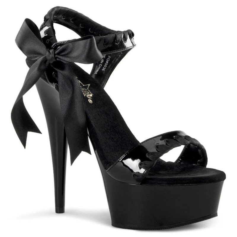 Black Pleaser Delight-615 Women\'s Platform Heels Sandals | AUSTRALIA ABUOL