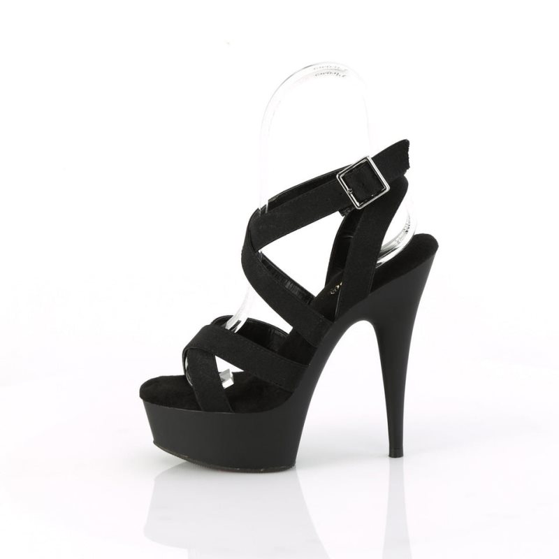 Black Pleaser Delight-638 Women's Platform Heels Sandals | AUSTRALIA YCRML