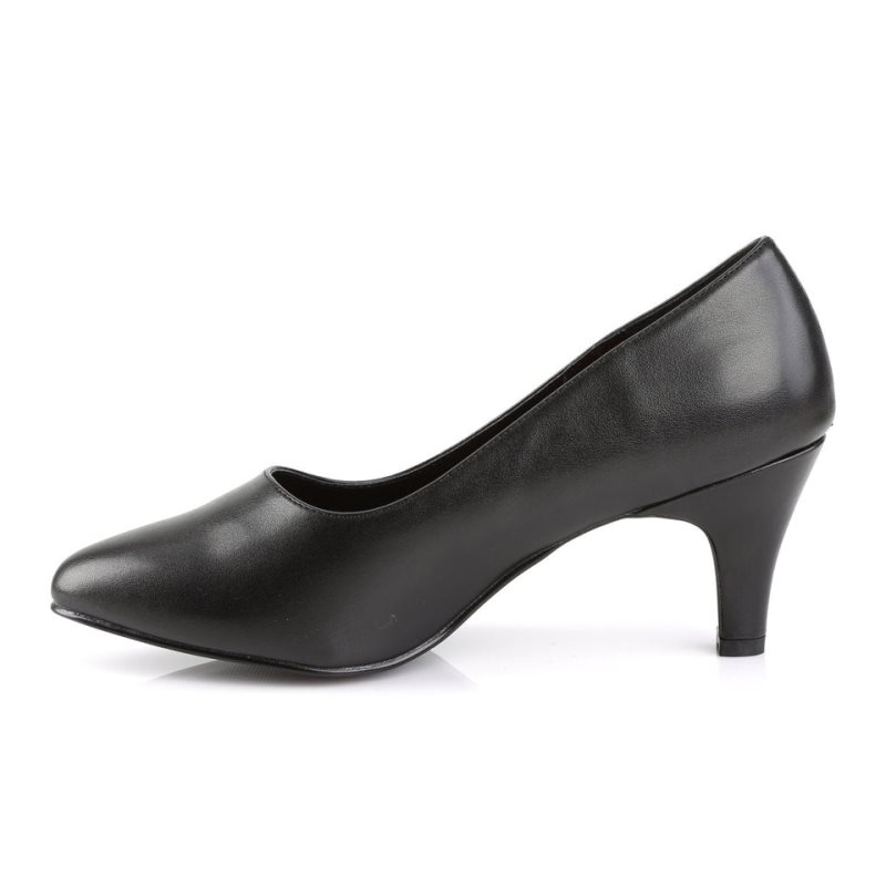 Black Pleaser Divine-420 Vegan Leather Women's Pumps | AU QYKUEVW