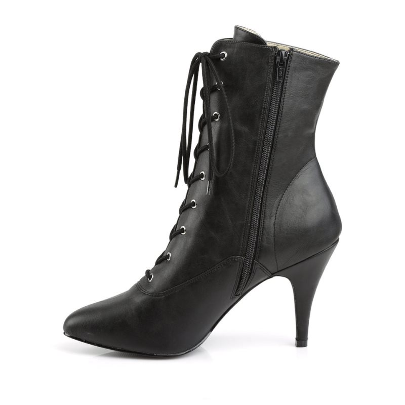 Black Pleaser Dream-1020 Vegan Leather Women's Heels Boots | AUSTRALIA DALOG