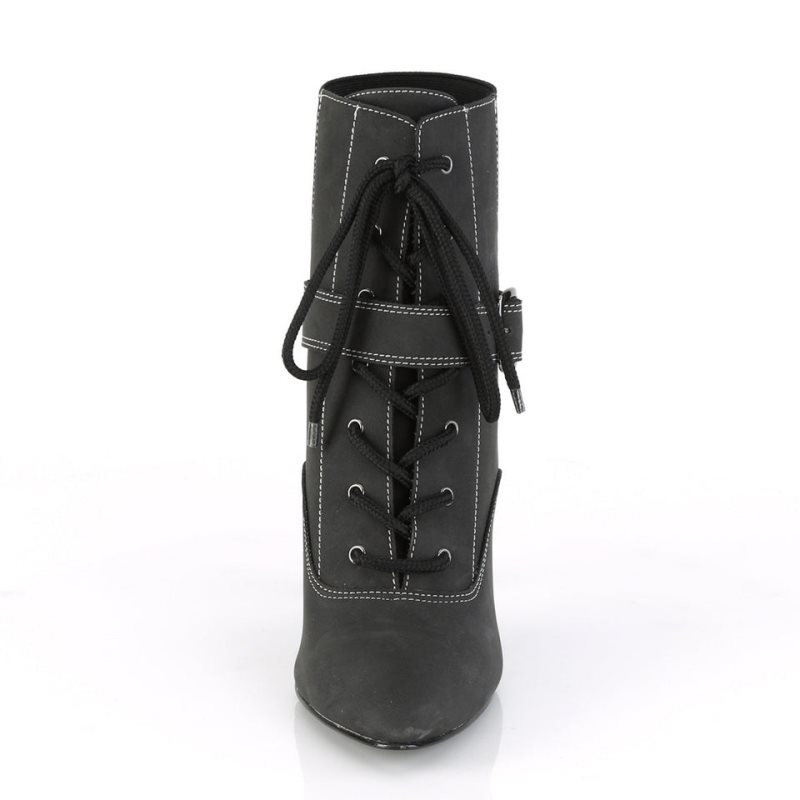 Black Pleaser Dream-1022 Vegan Leather Women's Heels Boots | AUSTRALIA XHDST