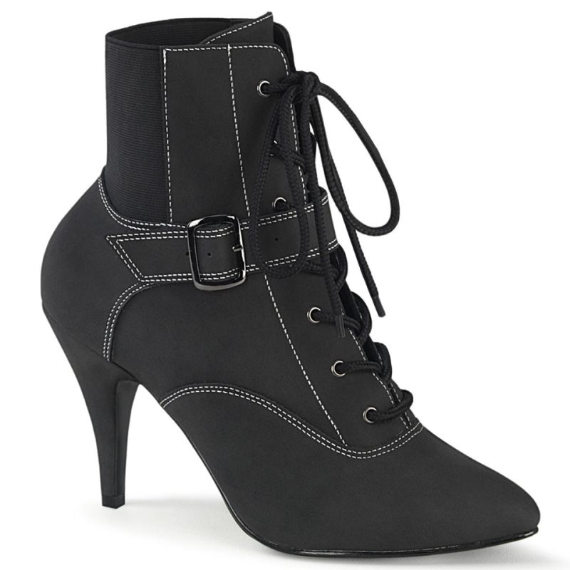 Black Pleaser Dream-1022 Vegan Leather Women\'s Heels Boots | AUSTRALIA XHDST