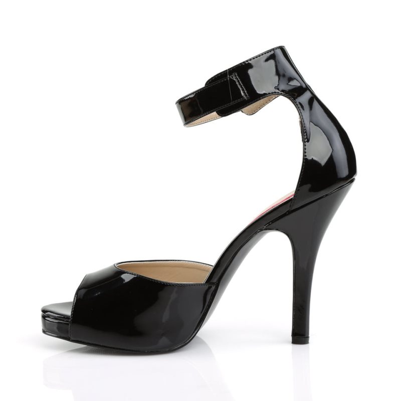 Black Pleaser Eve-02 Women's Heels Sandals | AU ZQTVNPU