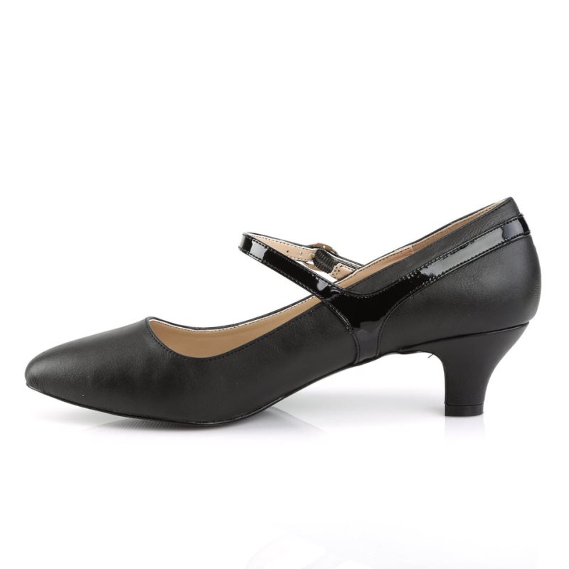 Black Pleaser Fab-425 Faux Leather Women's Pumps | AUSTRALIA PDEYS