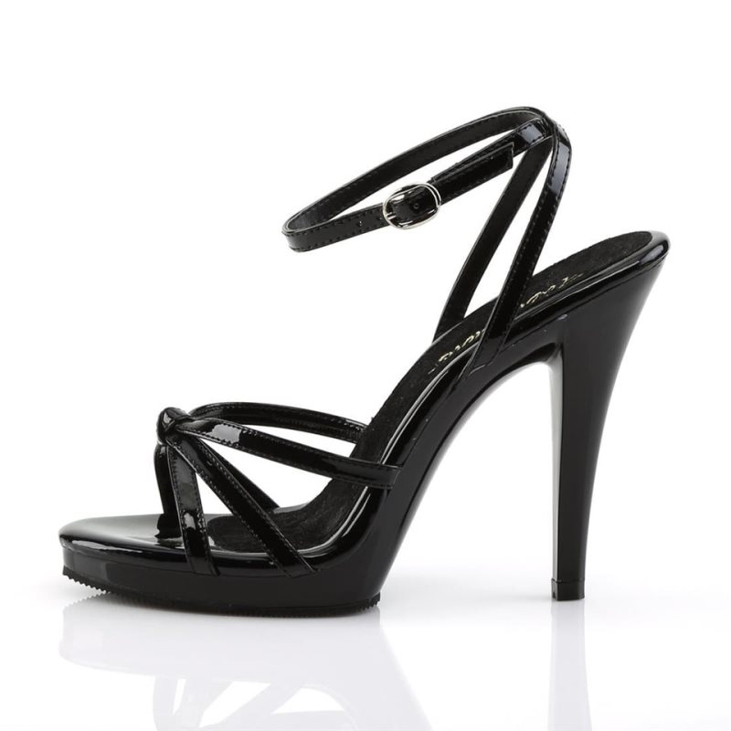 Black Pleaser Flair-436 Women's Heels Sandals | AUSTRALIA RPYAM