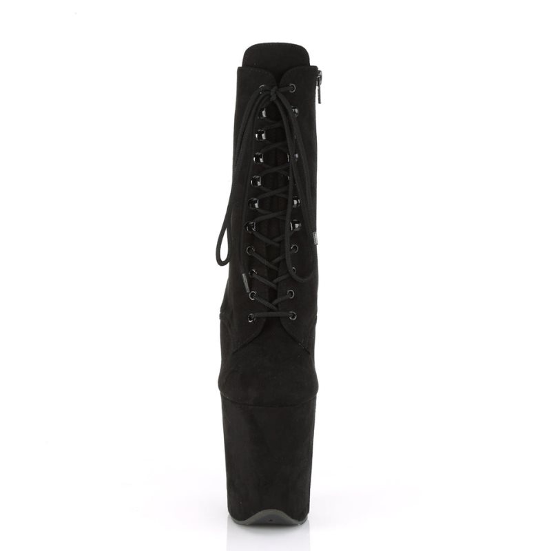 Black Pleaser Flamingo-1020FS Suede Women's Heels Boots | AU GCZLFNE