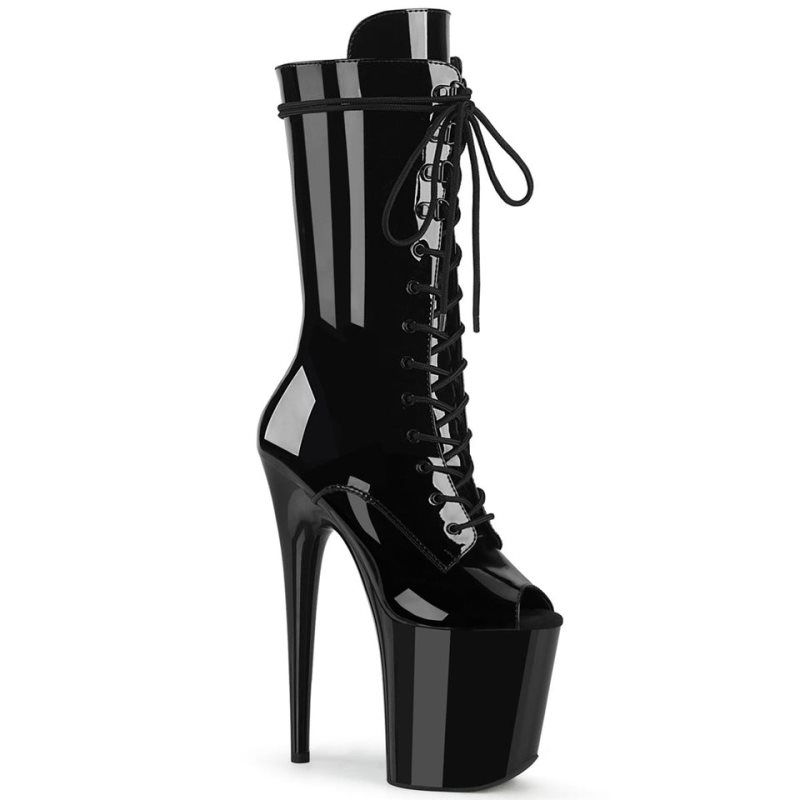 Black Pleaser Flamingo-1051 Women\'s Heels Boots | AUSTRALIA CBQOF