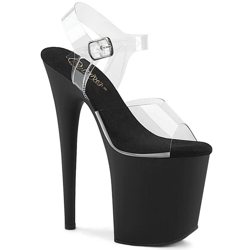 Black Pleaser Flamingo-808 Women\'s Platform Heels Sandals | AUSTRALIA HLMEW