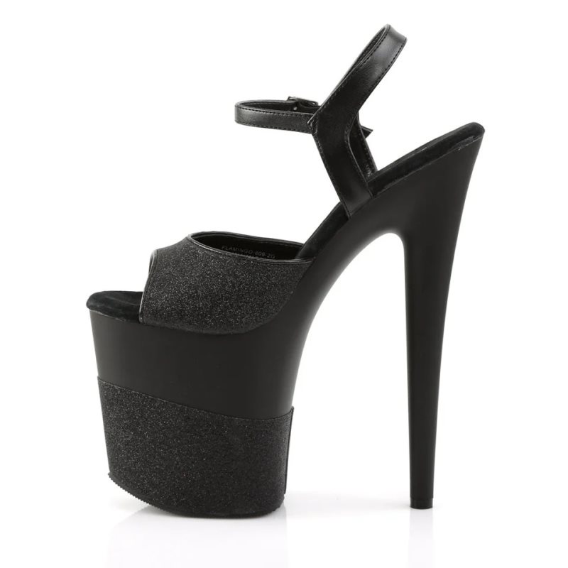 Black Pleaser Flamingo-809-2G Women's Platform Heels Sandals | AUSTRALIA BHMTR