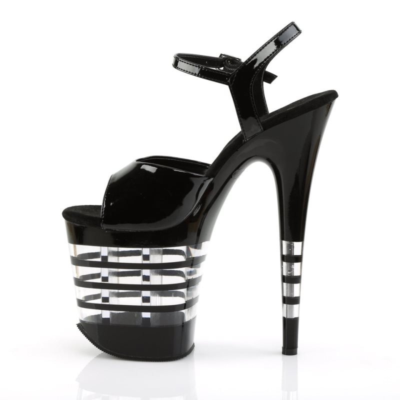 Black Pleaser Flamingo-809LN Women's Platform Heels Sandals | AU ZSAJKCT