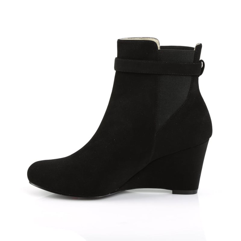 Black Pleaser Kimberly-102 Suede Women's Heels Boots | AU KWBISLG