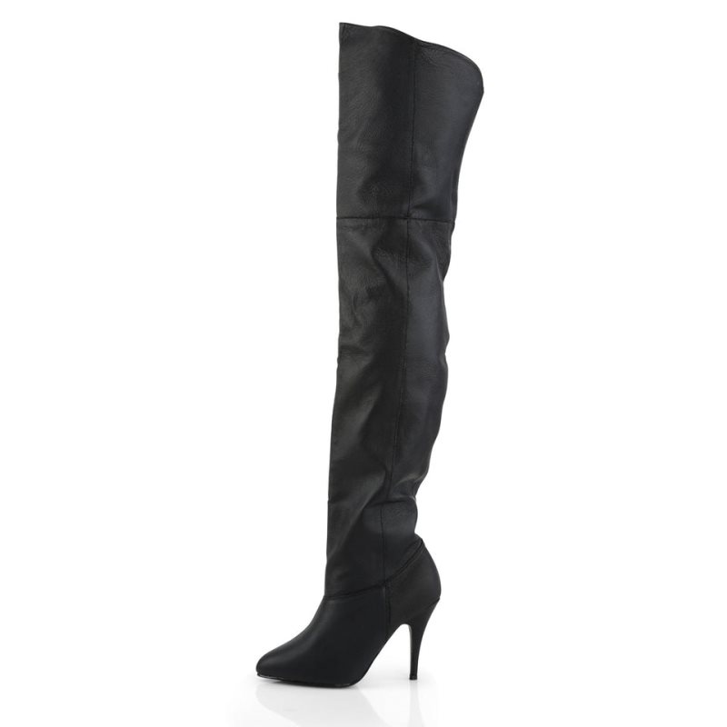 Black Pleaser Legend-8868 Leather Women's Thigh High Boots | AUSTRALIA ZRYHD