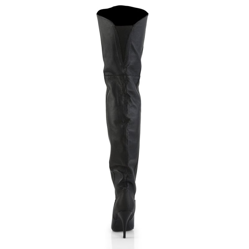 Black Pleaser Legend-8868 Leather Women's Thigh High Boots | AUSTRALIA ZRYHD