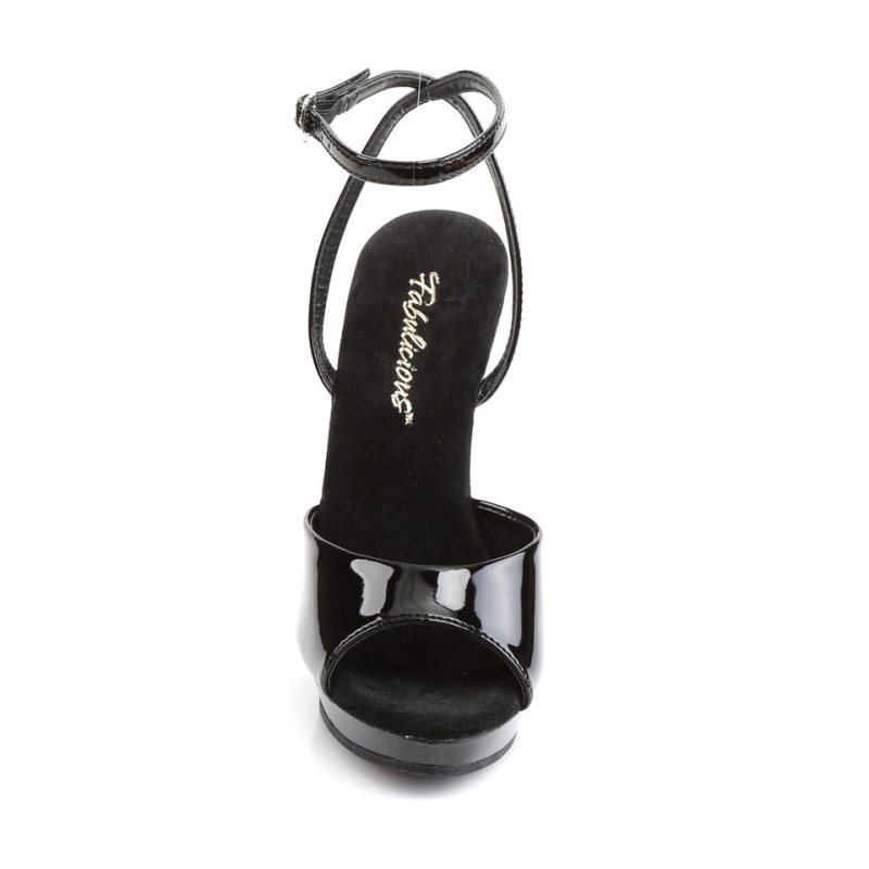 Black Pleaser Lip-125 Women's Heels Sandals | AU UAZJMSR