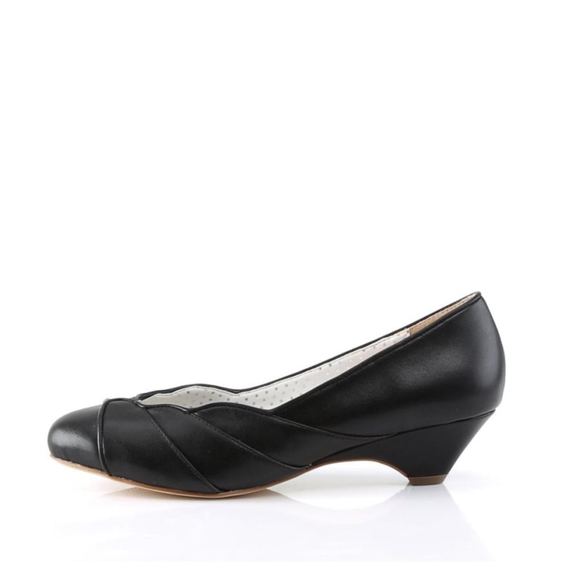 Black Pleaser Lulu-05 Vegan Leather Women's Pumps | AU TBOKJUY