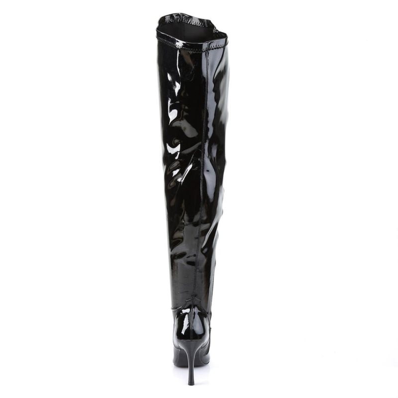 Black Pleaser Lust-3000X Women's Thigh High Boots | AU QMIGDUO