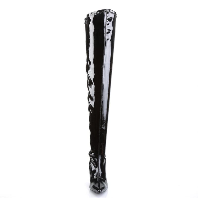 Black Pleaser Lust-3000 Women's Thigh High Boots | AU LSRCUFG