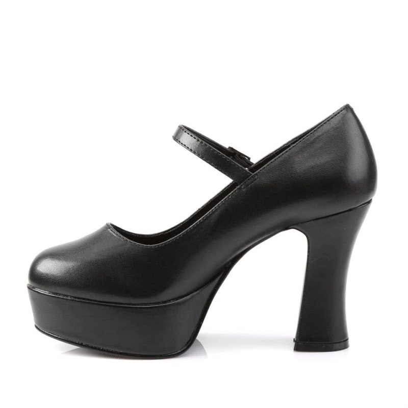 Black Pleaser Maryjane-50 Vegan Leather Women's Pumps | AU UVWGBRO