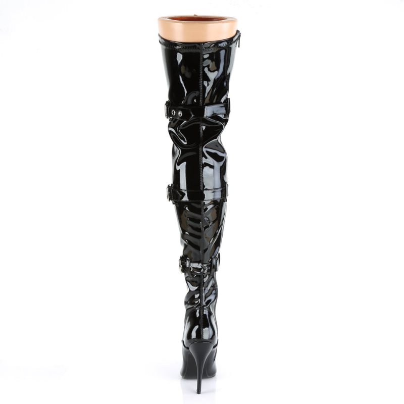 Black Pleaser Seduce-3028 Women's Thigh High Boots | AUSTRALIA KAIYS