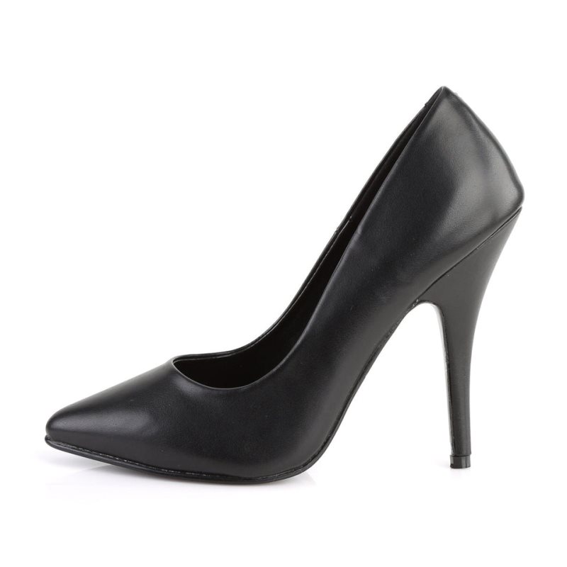 Black Pleaser Seduce-420 Vegan Leather Women's Pumps | AU AOBCDZW