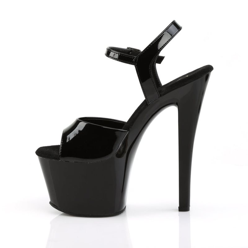 Black Pleaser Sky-309 Women's Platform Heels Sandals | AUSTRALIA TDYBG