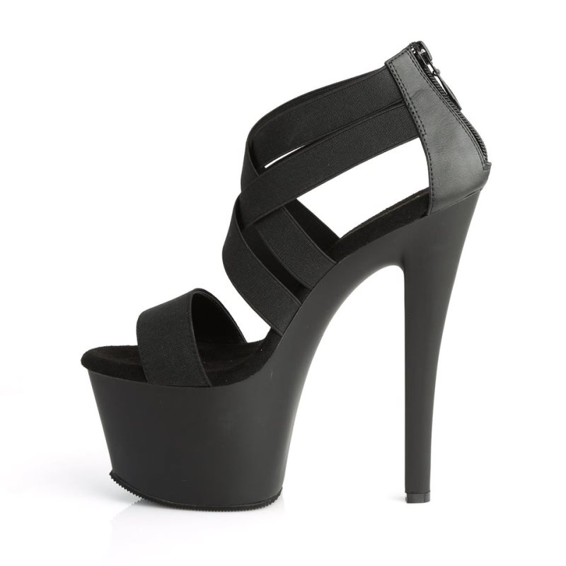 Black Pleaser Sky-369 Women's Platform Heels Sandals | AUSTRALIA RKJPE