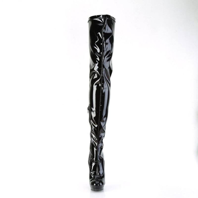 Black Pleaser Sultry-4000 Women's Thigh High Boots | AUSTRALIA REQAC