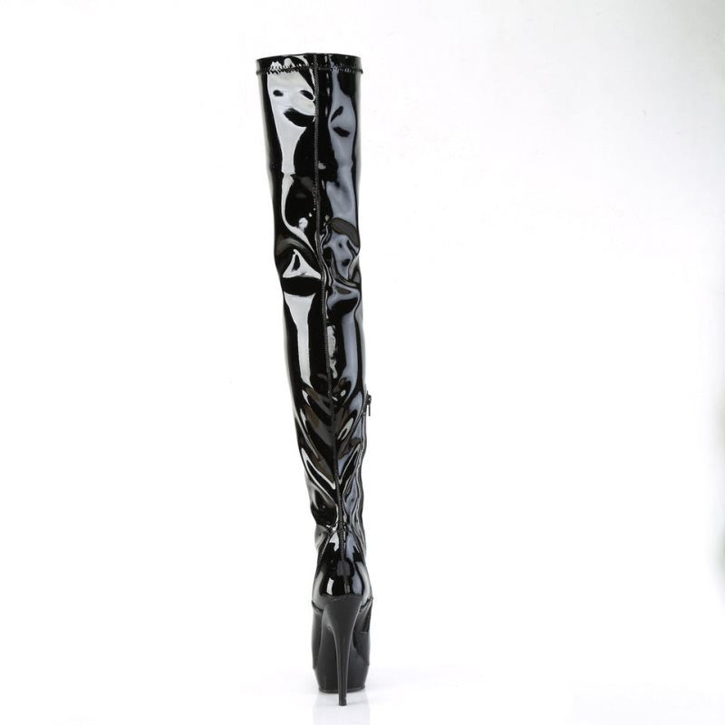 Black Pleaser Sultry-4000 Women's Thigh High Boots | AUSTRALIA REQAC