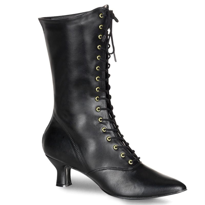 Black Pleaser Victorian-120 Women\'s Heels Boots | AU WRPKNDM