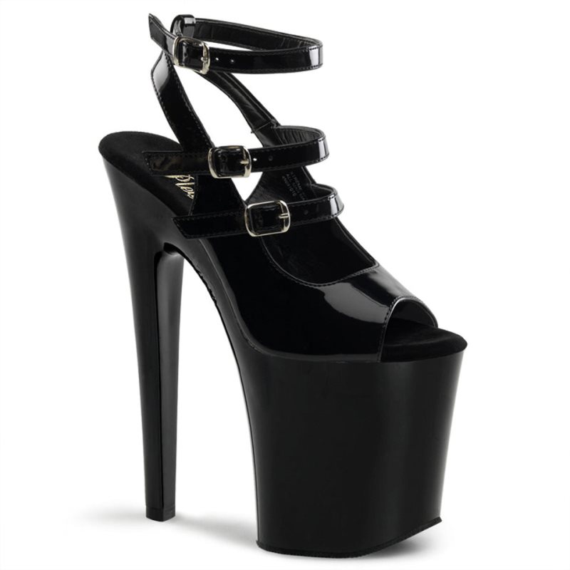 Black Pleaser Xtreme-873 Women\'s Platform Heels Sandals | AUSTRALIA NURDH