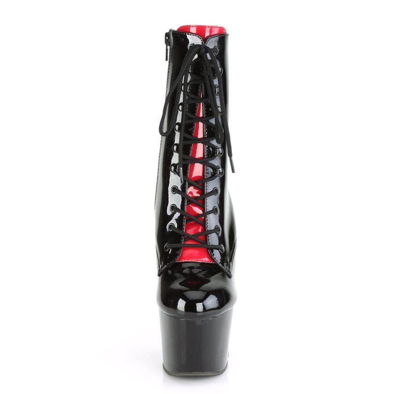 Black / Red Pleaser Adore-1020FH Women's Heels Boots | AUSTRALIA YNRGI