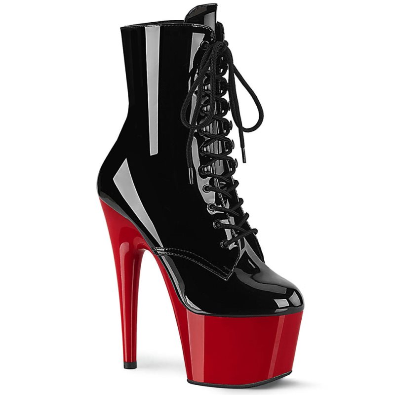 Black / Red Pleaser Adore-1020 Women\'s Heels Boots | AU LEIYNXW