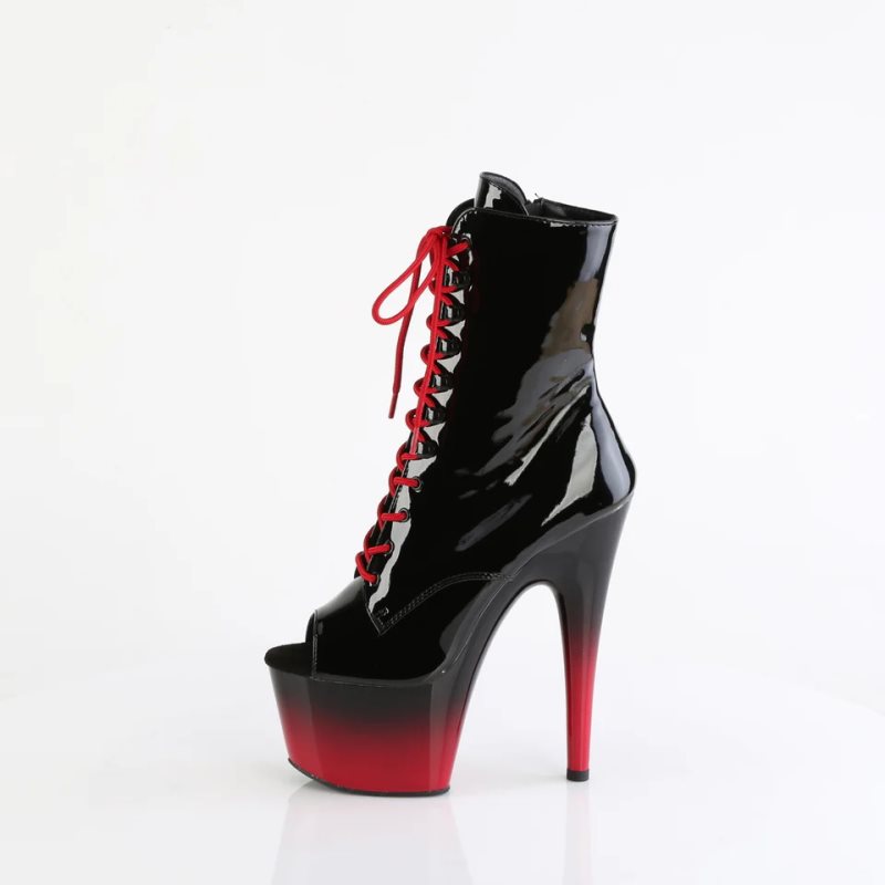 Black / Red Pleaser Adore-1021BR-H Women's Heels Boots | AU BDJPFYT