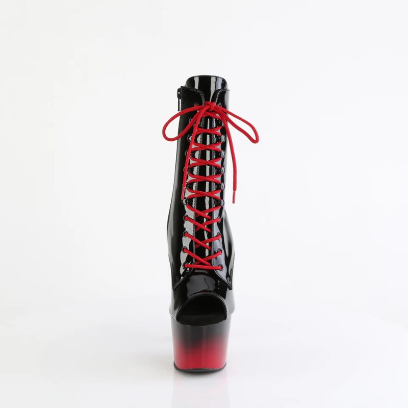 Black / Red Pleaser Adore-1021BR-H Women's Heels Boots | AU BDJPFYT