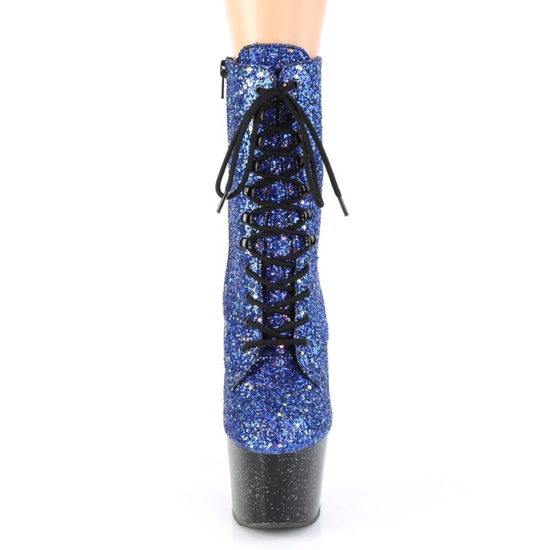 Blue / Black Pleaser Adore-1020MG Women's Heels Boots | AU GBYZEKD