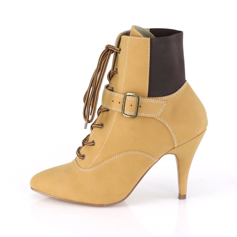 Brown Pleaser Dream-1022 Women's Heels Boots | AU EWKNARD