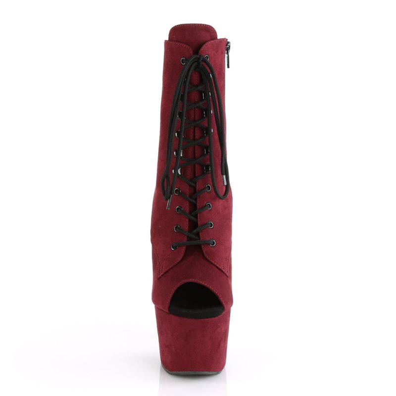 Burgundy Pleaser Adore-1021FS Women's Heels Boots | AUSTRALIA THOVM