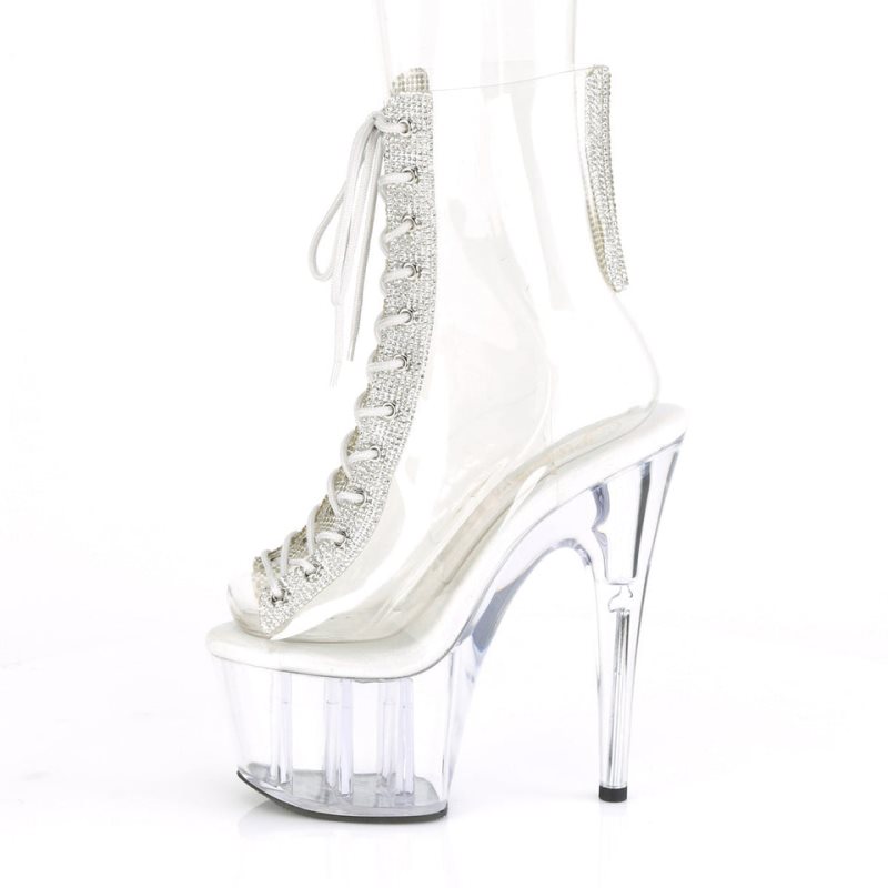 Clear Pleaser Adore-1016C-2 Women's Heels Boots | AU LIYPHOZ