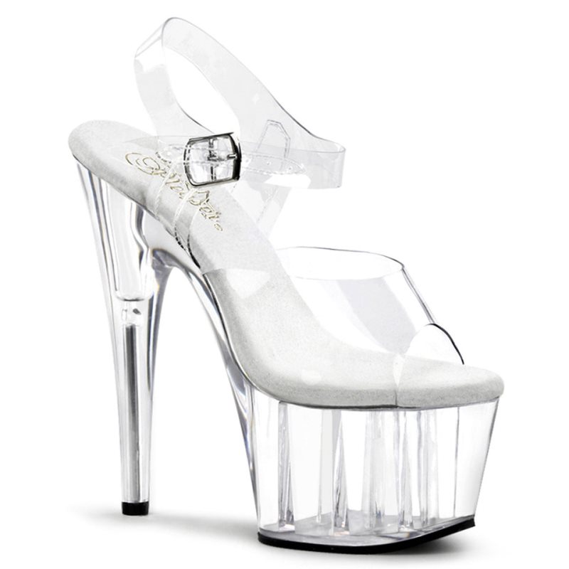 Clear Pleaser Adore-708 Women\'s Platform Heels Sandals | AUSTRALIA UZCOE