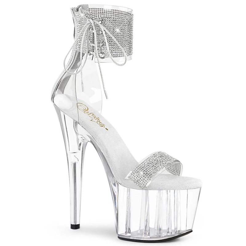 Clear Pleaser Adore-727RS Women\'s Platform Heels Sandals | AUSTRALIA VNATL