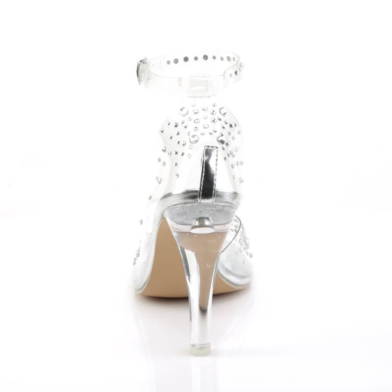 Clear Pleaser Clearly-430RS Women's Heels Sandals | AUSTRALIA ZJNDG