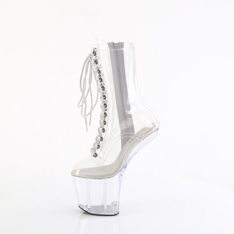 Clear Pleaser Craze-1040C Women's Heels Boots | AUSTRALIA ARGKF