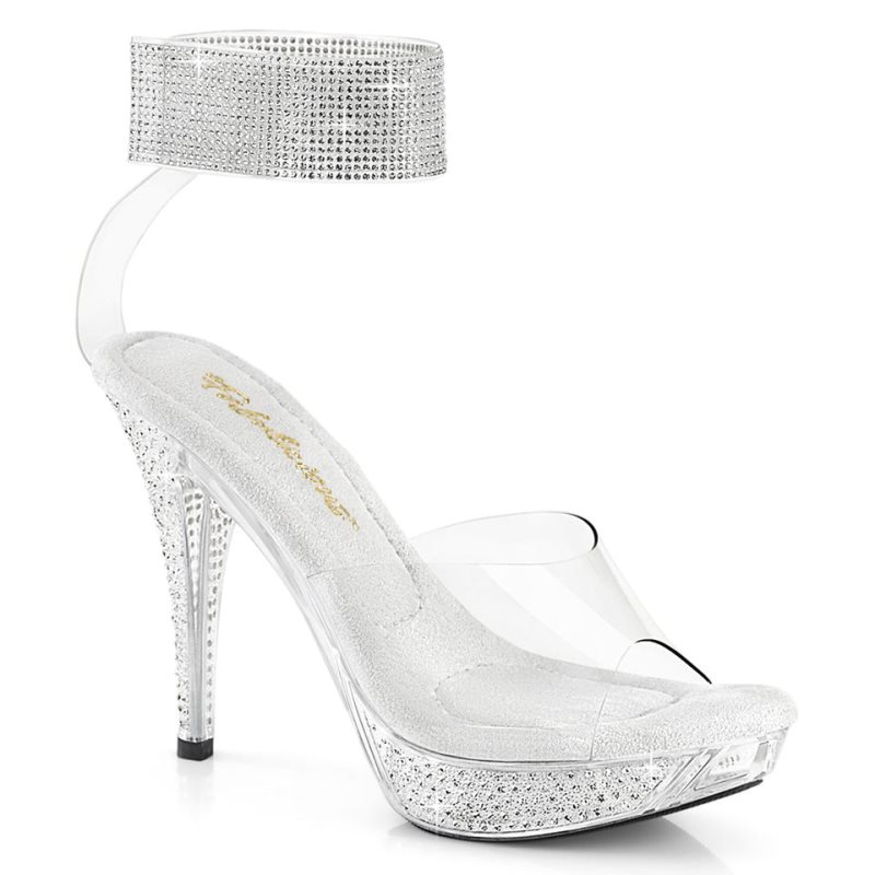 Clear Pleaser Elegant-442 Women\'s Platform Heels Sandals | AUSTRALIA QIZOB