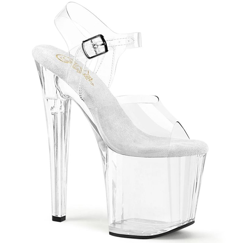 Clear Pleaser Enchant-708 Women\'s Platform Heels Sandals | AU GJBVTCA