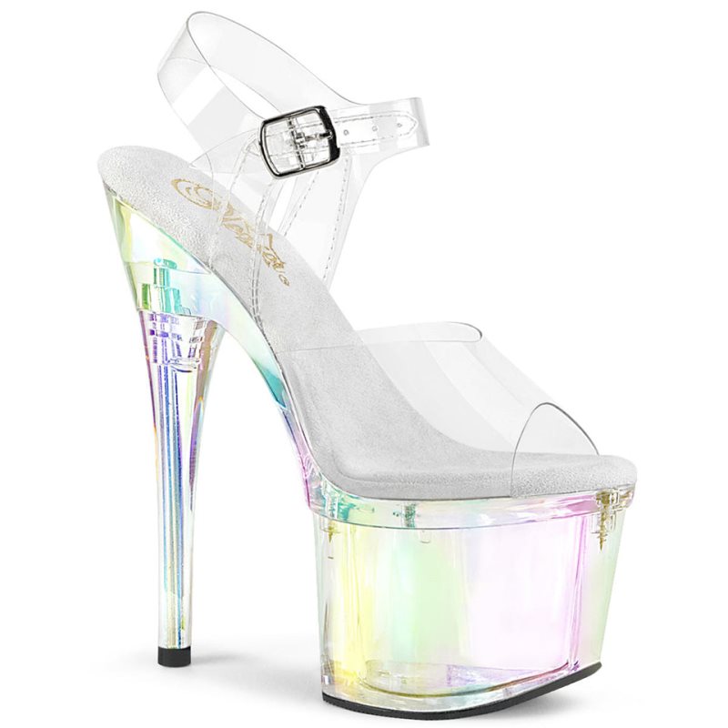 Clear Pleaser Esteem-708RBP Women\'s Platform Heels Sandals | AUSTRALIA EONPV