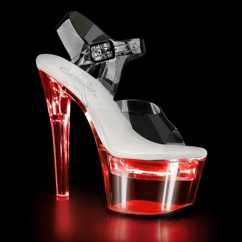 Clear Pleaser Flashdance-708 Women\'s Platform Heels Sandals | AUSTRALIA EOXPT