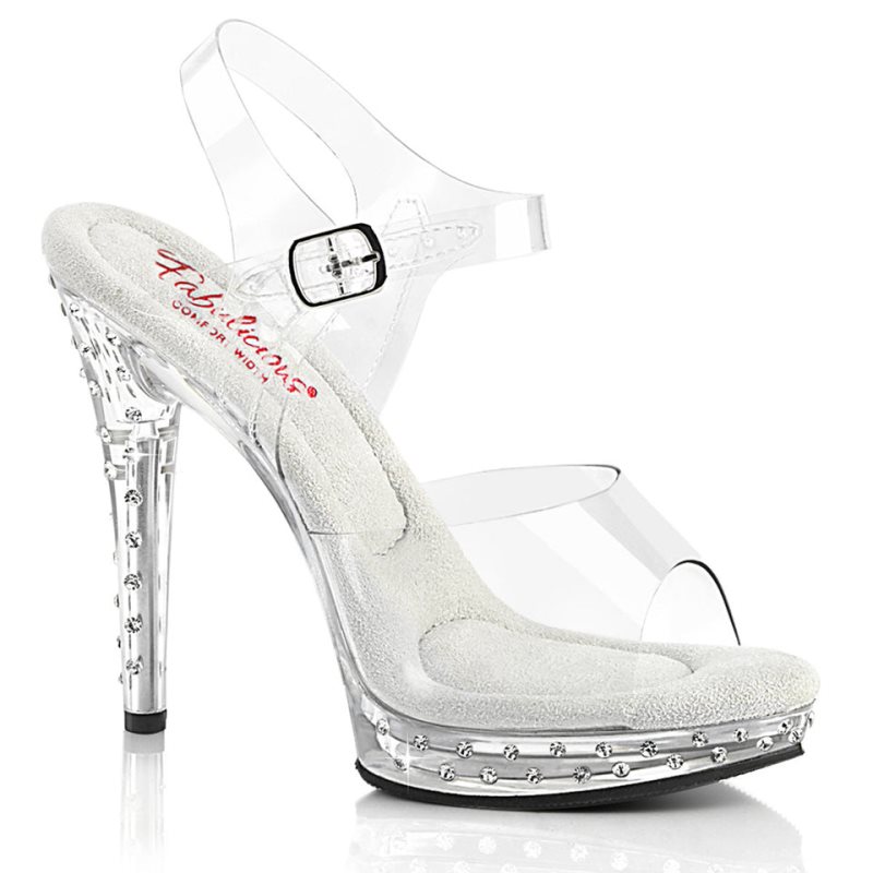 Clear Pleaser Glory-508SDT Women\'s Heels Sandals | AUSTRALIA BHMDQ