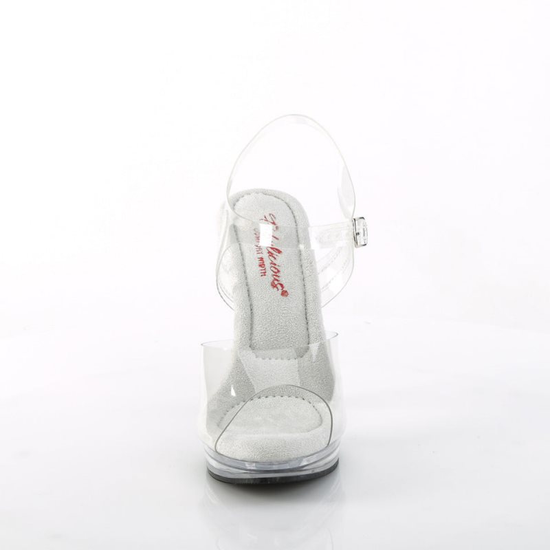 Clear Pleaser Glory-508 Women's Heels Sandals | AUSTRALIA FQETY