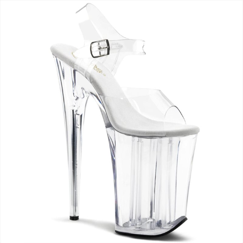 Clear Pleaser Infinity-908 Women\'s Platform Heels Sandals | AUSTRALIA VDIPO